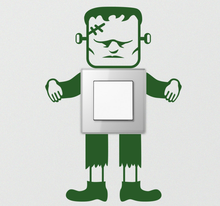 Frankenstein light switch sticker - TenStickers