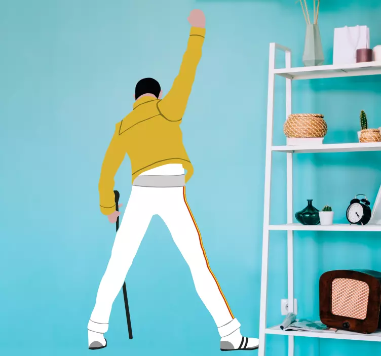 Freddie at Wembley rock  vinyl decal - TenStickers