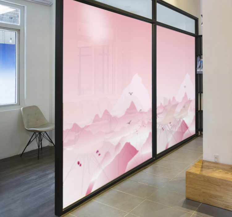 Frosted privacy film window sticker - TenStickers