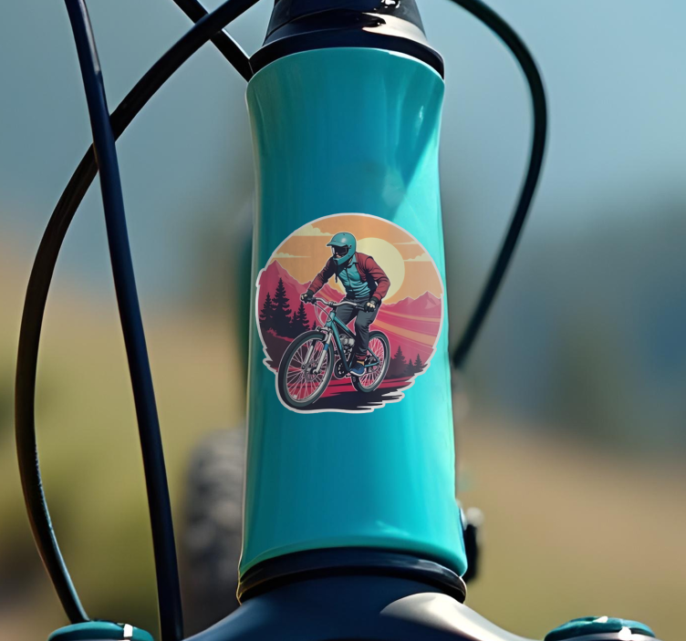 chill Summer bike sticker - TenStickers