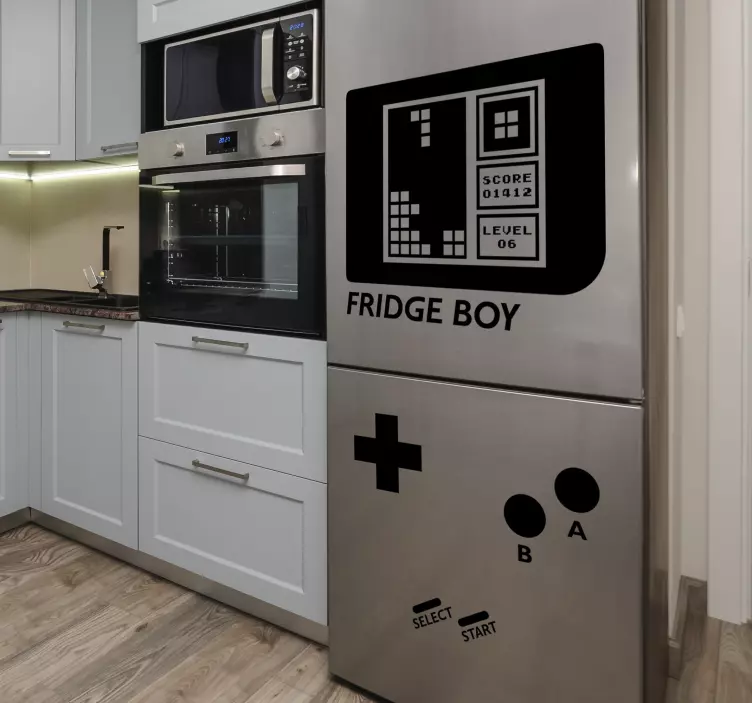 Game boy gamer design fridge sticker - TenStickers
