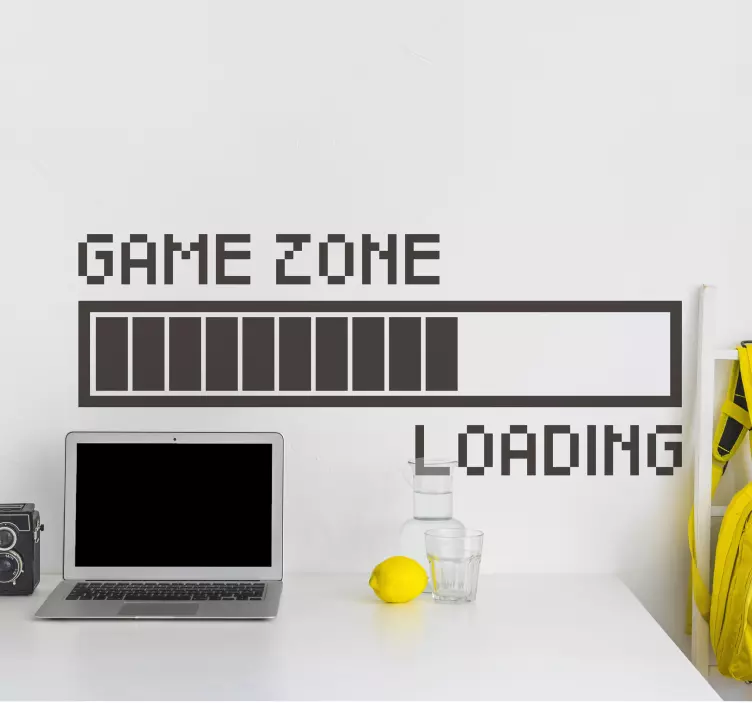 Game zone loading video game sticker - TenStickers
