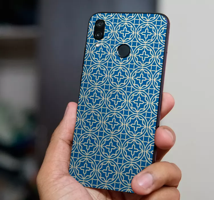GEOMETRIC PRINT COVER huawei sticker - TenStickers
