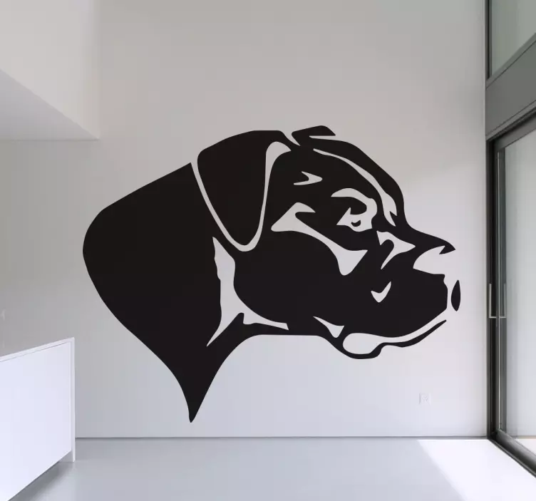 Great Dane Silhouette Wall Sticker - TenStickers