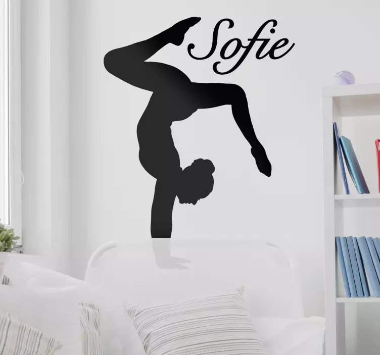 Gymnast dance wall sticker - TenStickers