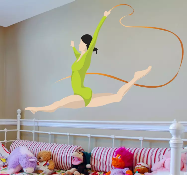 Gymnast Decorative Sticker - TenStickers