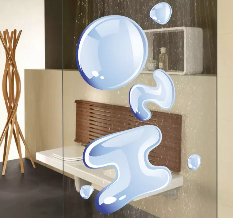 H2O Decorative Text Sticker - TenStickers