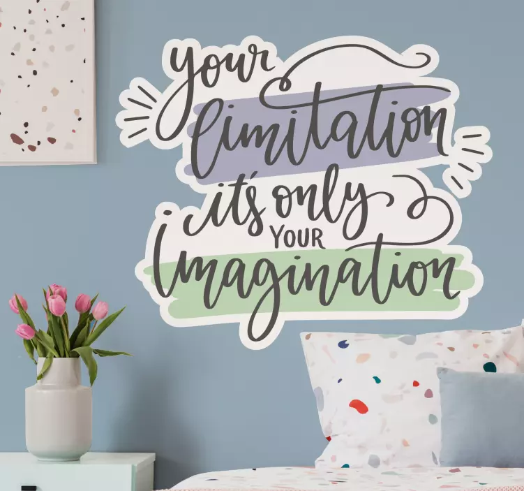 Inspirational quote wall sticker - TenStickers