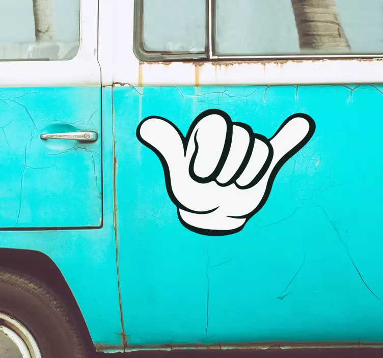 Decorative hand sign  vehicle car sticker - TenStickers