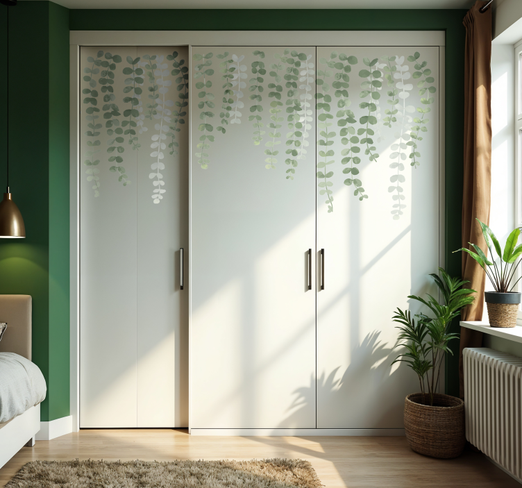 Hanging plants furniture sticker - TenStickers