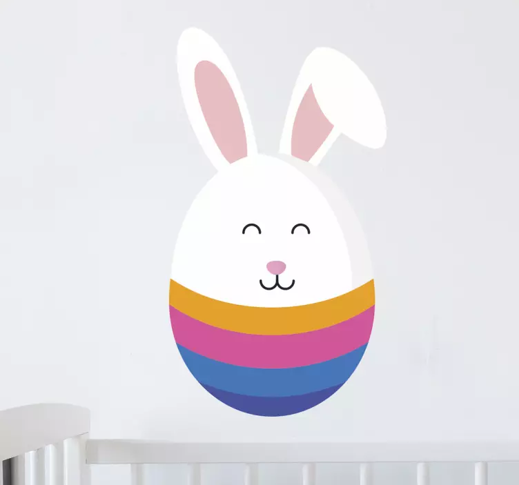 Happy Bunny Egg wall sticker - TenStickers
