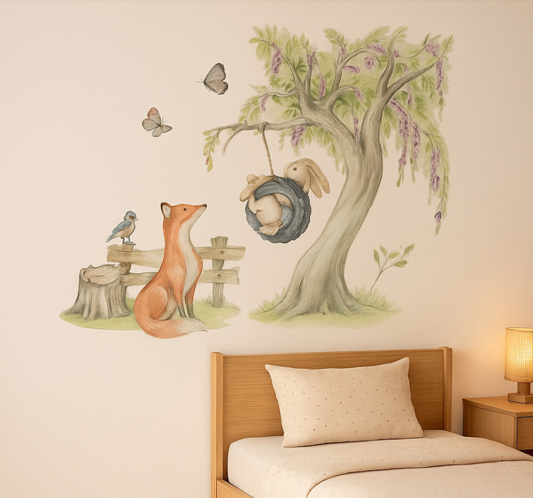 Happy forest wall sticker for kids - TenStickers