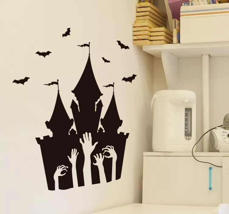 Haunted Castle Fantasy holiday sticker - TenStickers