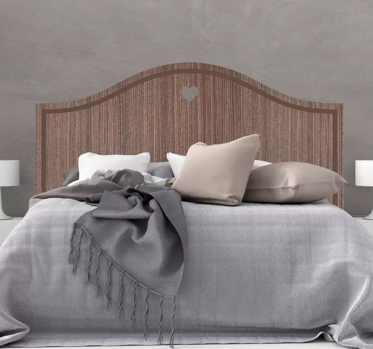 Headboard wall sticker for bedroom - TenStickers