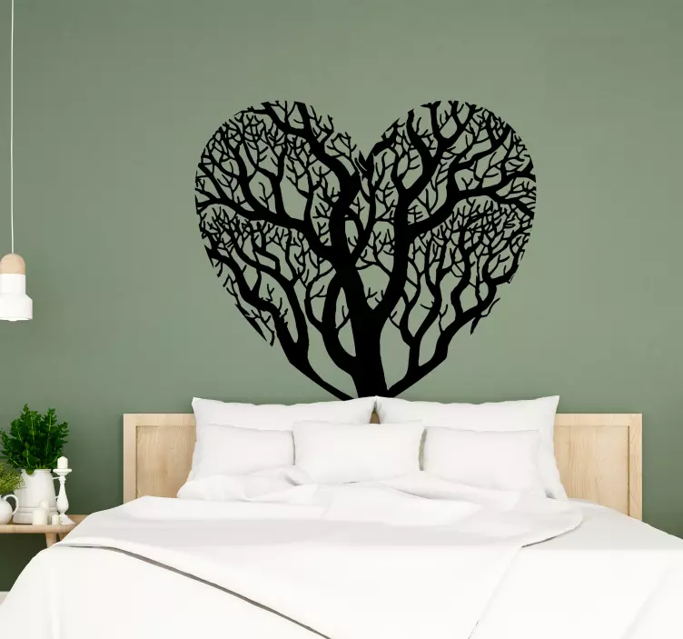 Heart design Tree wall decal  - TenStickers