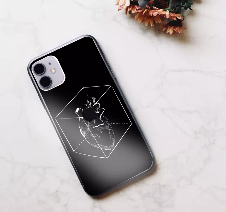 Heart in Box iPhone sticker - TenStickers