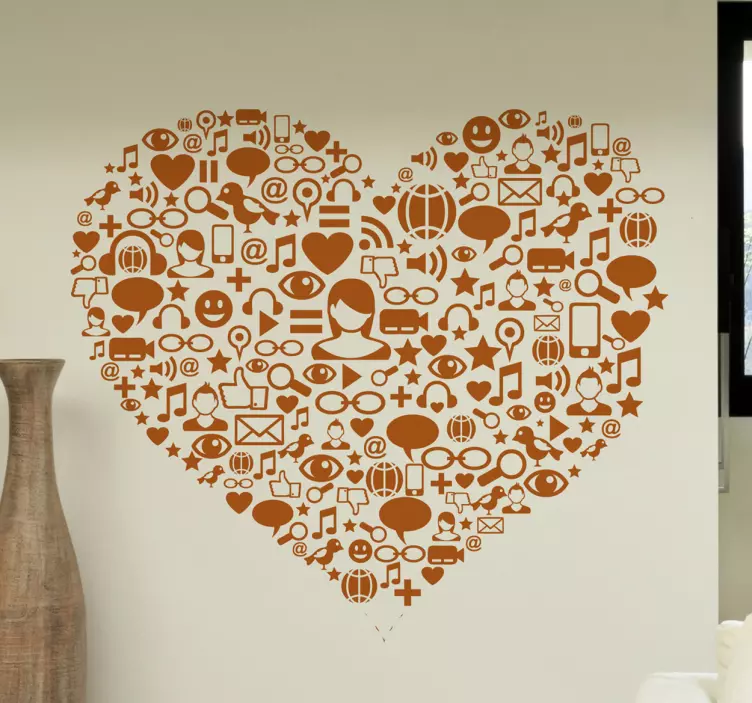 Heart Symbol Icons love sticker - TenStickers