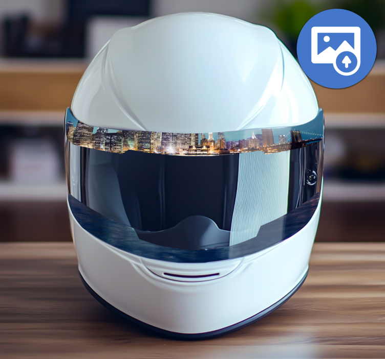 Helmet visor customisable design motorbike sticker - TenStickers