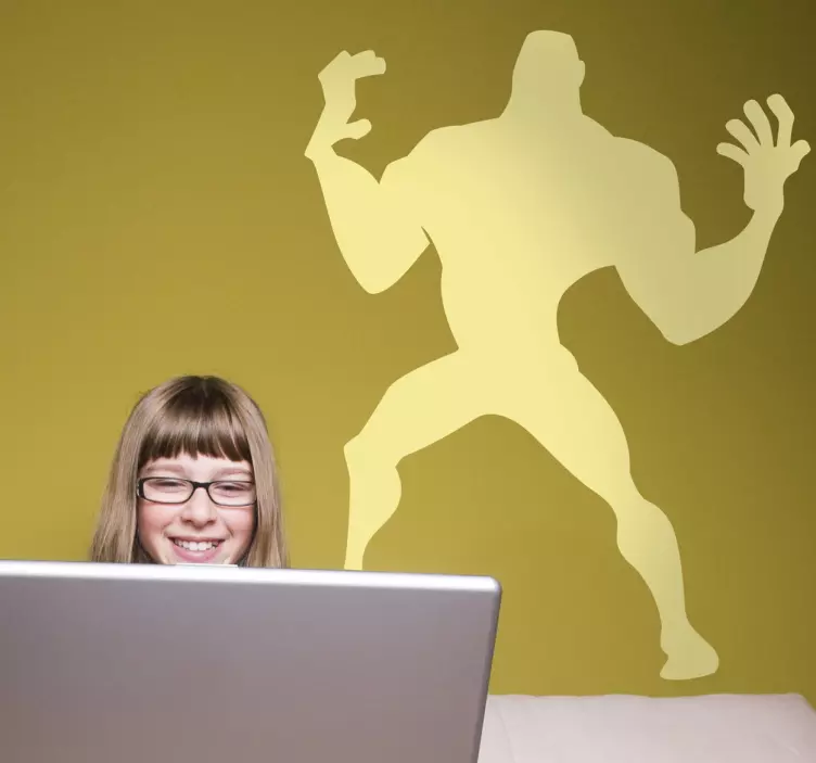 Heroic Silhouette Figure character sticker - TenStickers