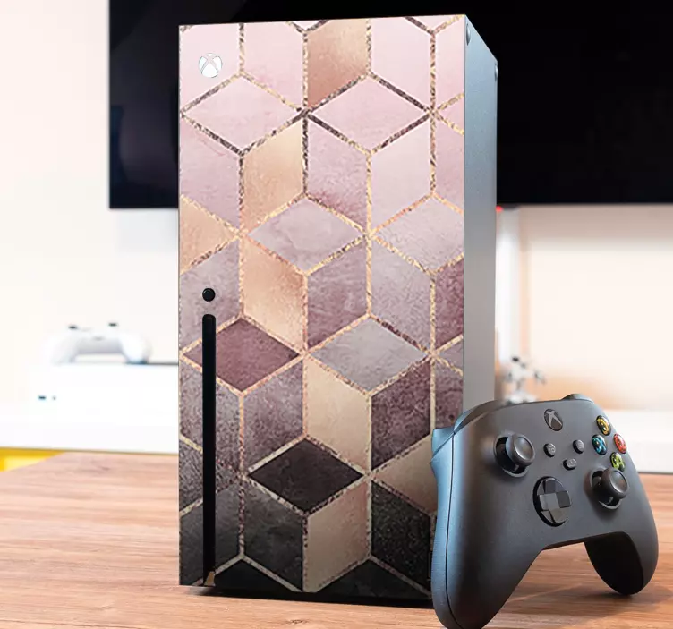 Hexagonal Motif xbox skin - TenStickers
