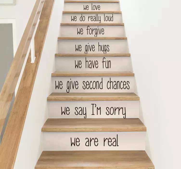 House rules stair sticker - TenStickers