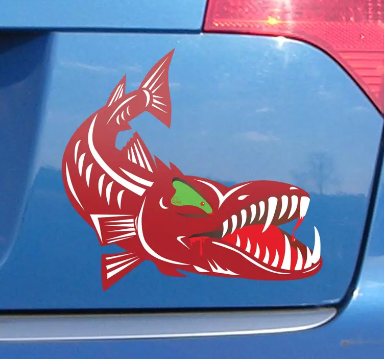 Hungry Barracuda Decal - TenStickers