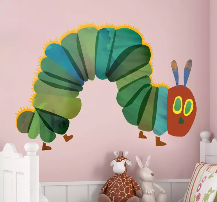 Hungry caterpillar animal wall sticker for kids - TenStickers