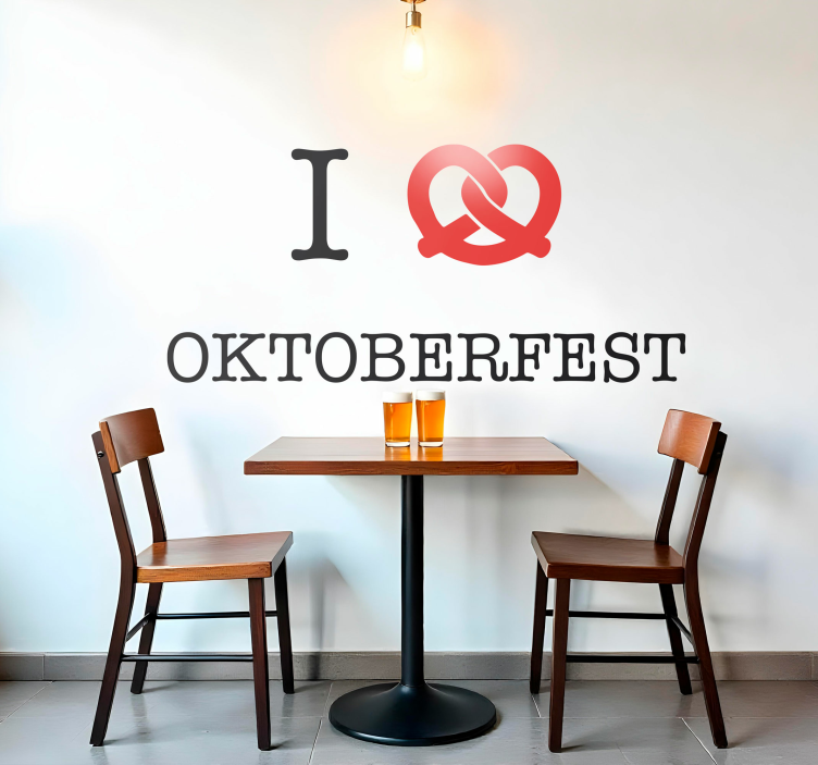I Love Oktoberfest Text oktoberfest sticker - TenStickers