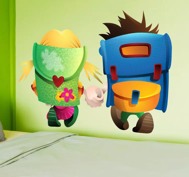 I Love School Sticker - TenStickers