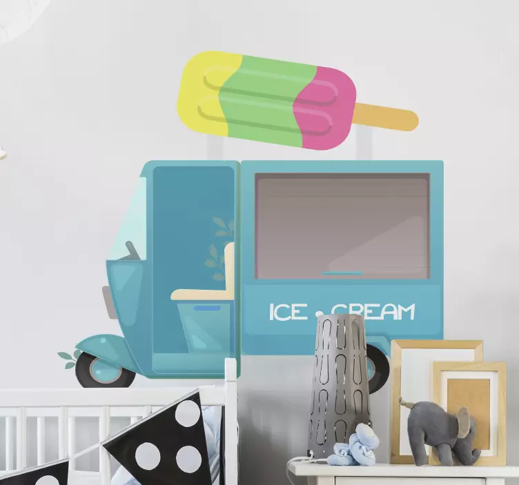 Ice Cream Truck wall sticker for kids - TenStickers