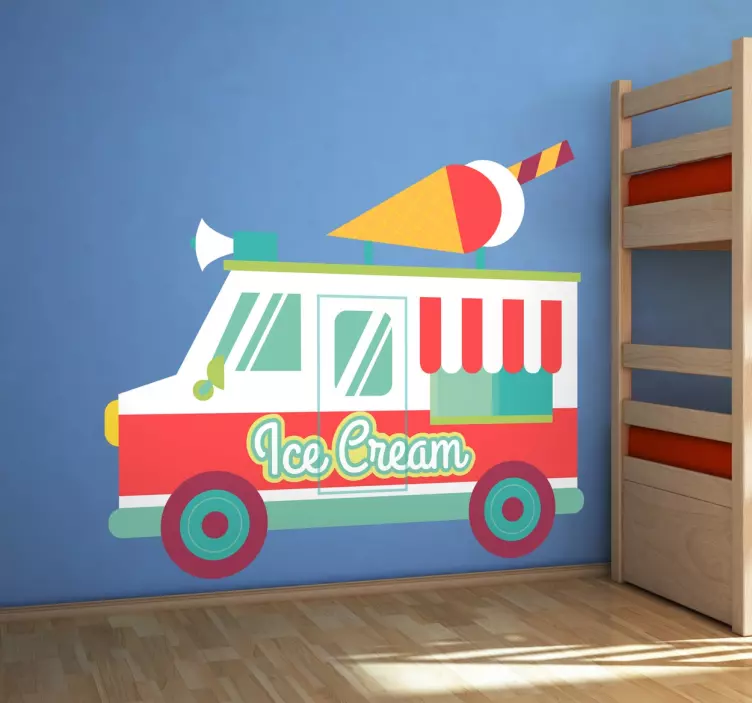 Ice Cream Van Decorative Decal - TenStickers