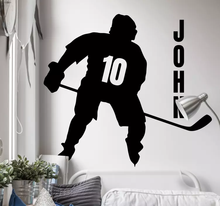 Ice Hockey Athlete sport sticker - TenStickers