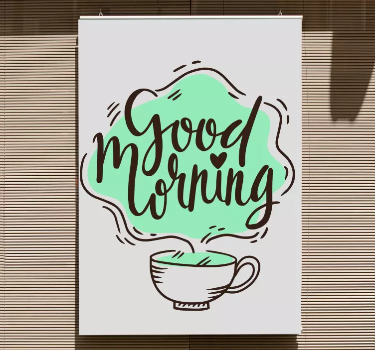 Morning Inspiration Quote quote wall sticker - TenStickers