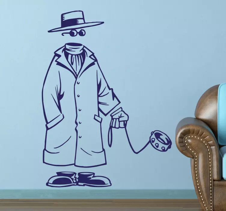 Invisible Man Wall Sticker - TenStickers