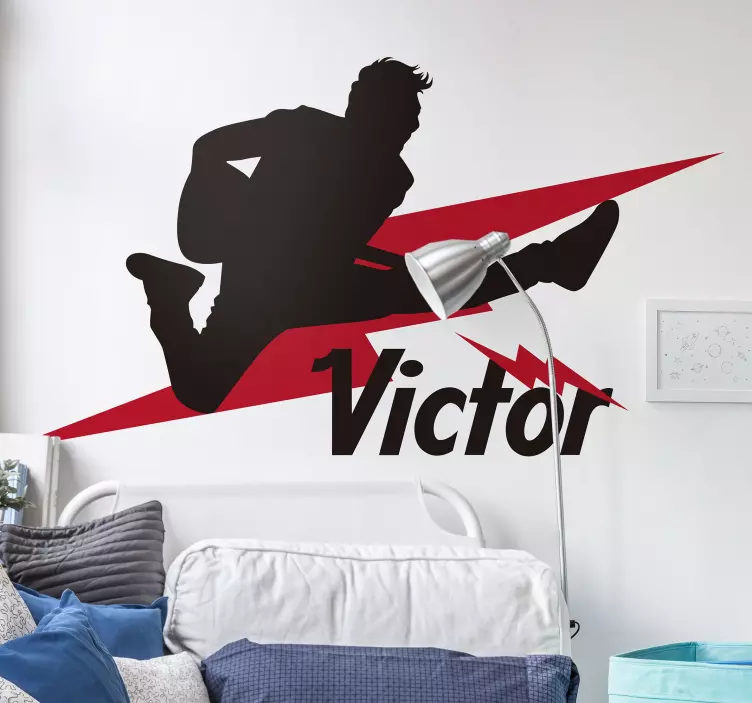 Jumping Musician Silhouette wall sticker - TenStickers