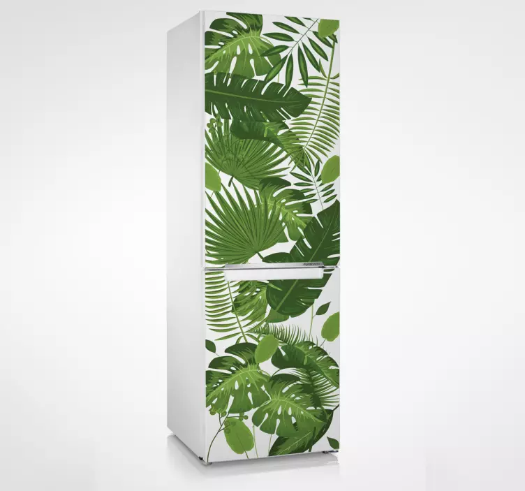 Jungle Trees fridge sticker - TenStickers