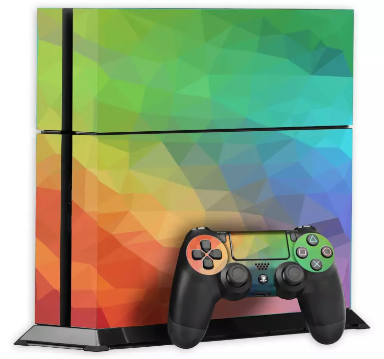 Kaleidoscope geometric design ps4 skin - TenStickers