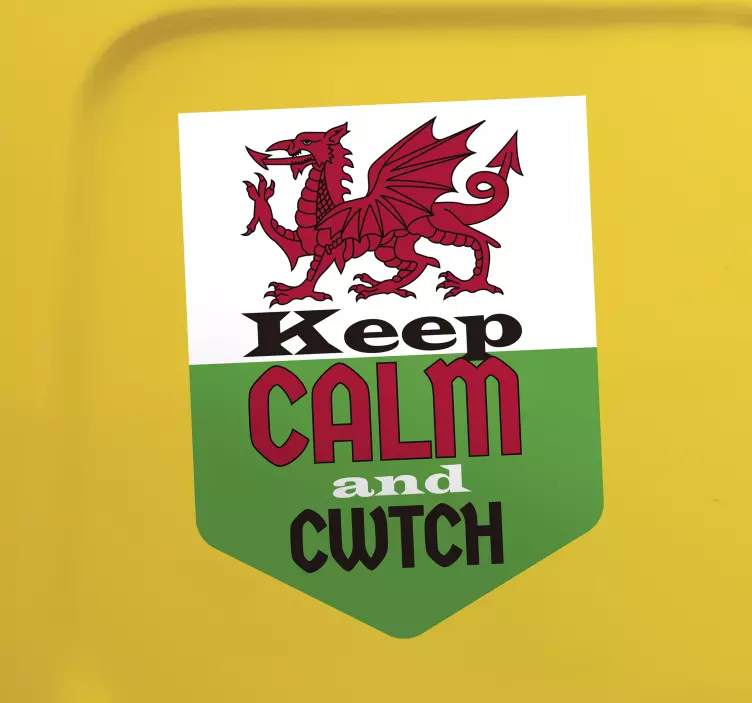 Keep calm and cwtch car sticker - TenStickers