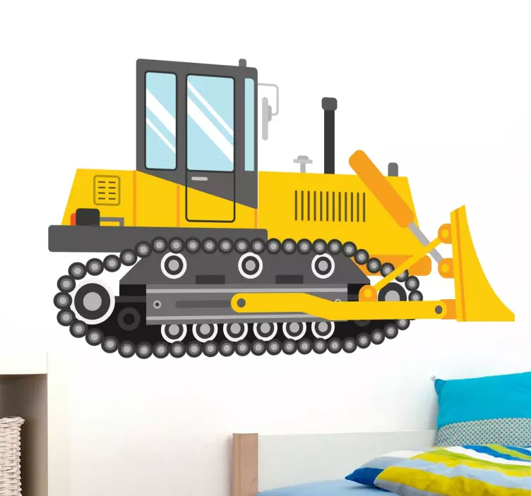 Toy Digger wall sticker for kids - TenStickers