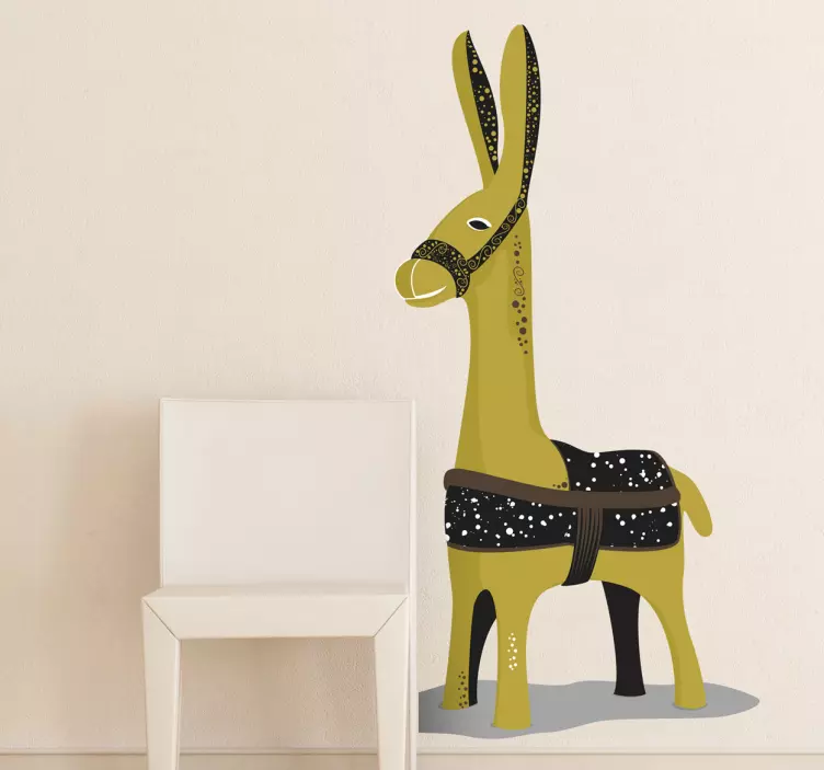 Cute Kids Donkey Wall Sticker - TenStickers