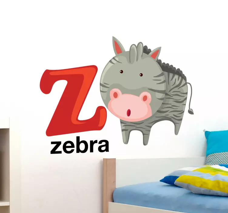 Kids Letter Z Sticker - TenStickers