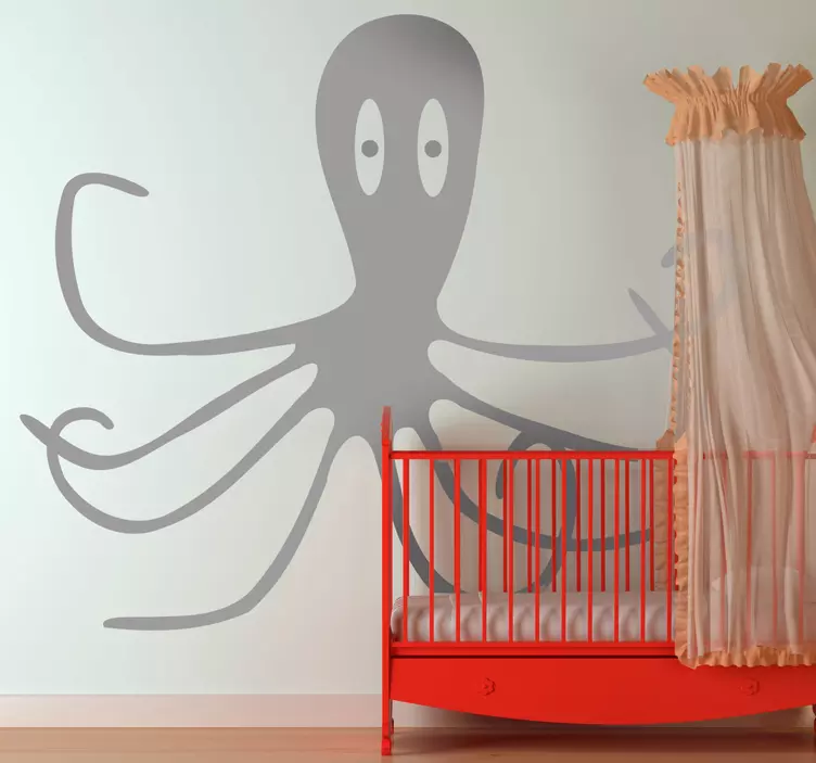 Kids Octopus Wall Sticker - TenStickers