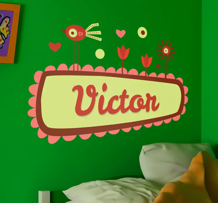 Kids Personalised Name Wall Sticker - TenStickers