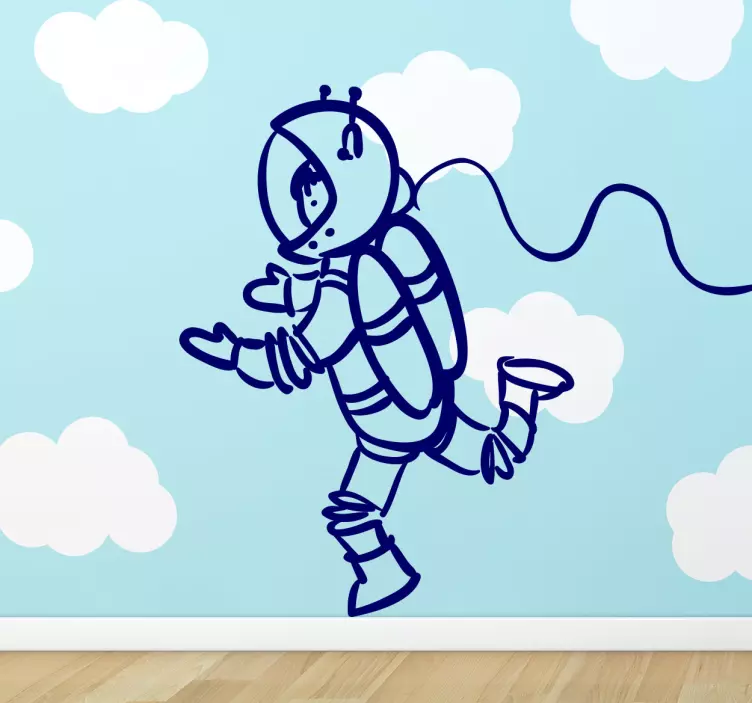 Space explorer kids space wall sticker - TenStickers