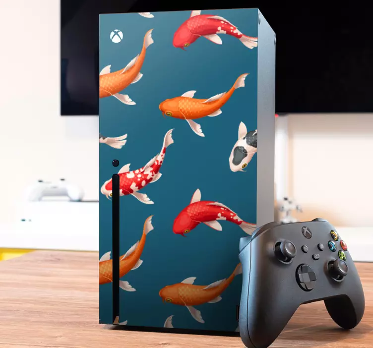 Koi Fish Pattern xbox wrap - TenStickers