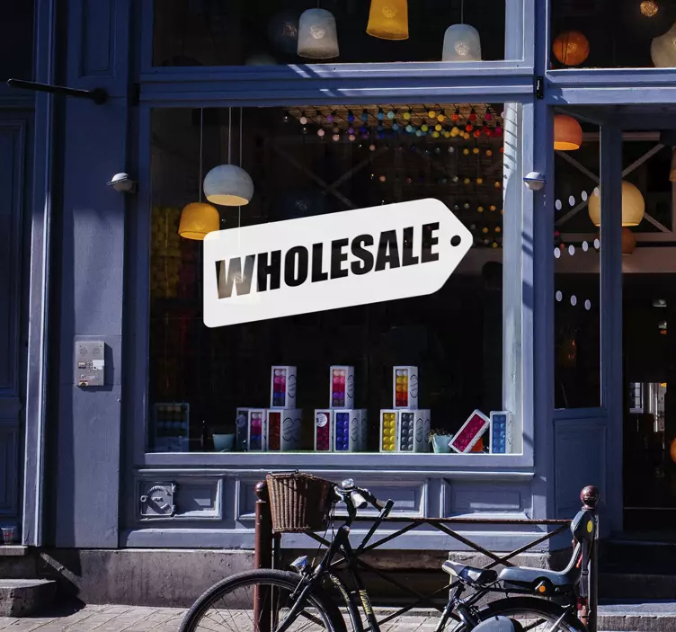 Label Wholesale shop window sticker - TenStickers