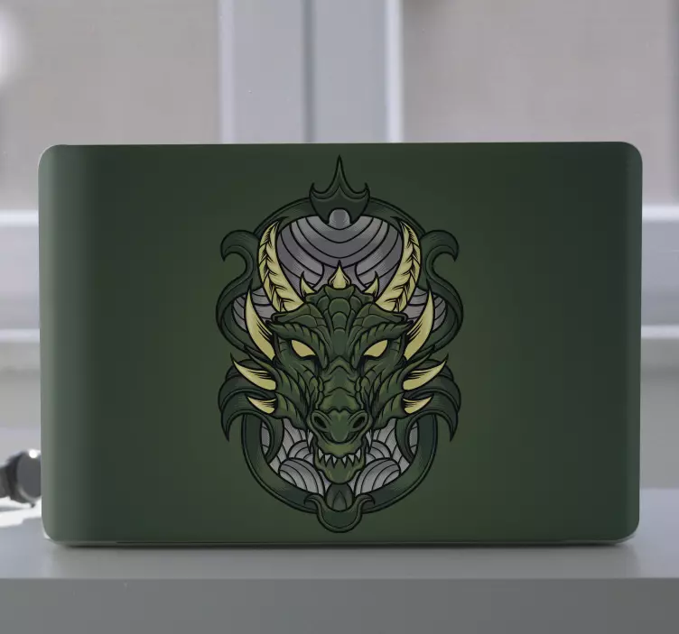 Laptop skin mythical dragon emblem - TenStickers