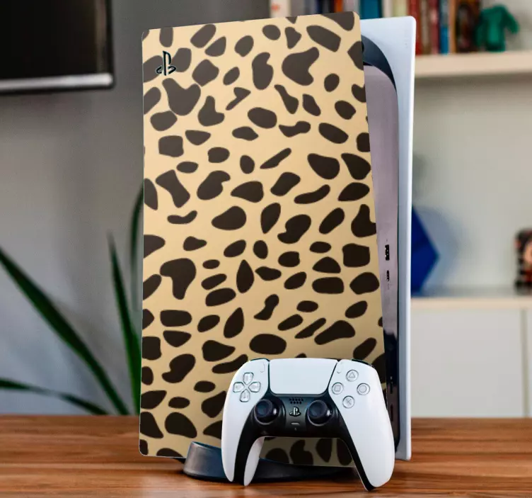 Leopard animal print  ps5 sticker - TenStickers