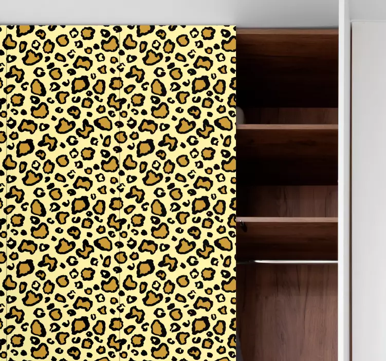 Furniture sticker leopard print design - TenStickers