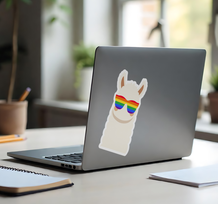 LGTB llama Laptop sticker - TenStickers